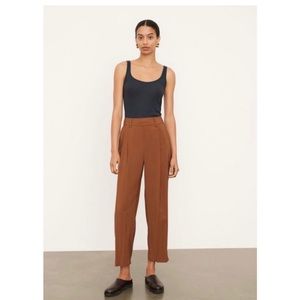 vince- tan brown coffee straight leg work business casual slack pull pants